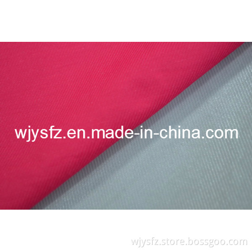 N/C Interlaced Calvary Twill Fabric with Shiny PU Coated